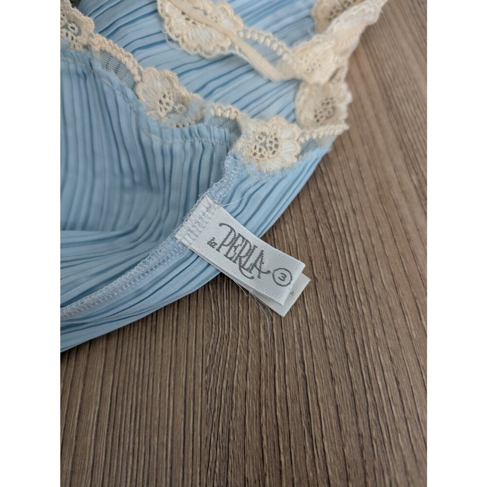 La Perla Vintage Lace Trimmed Pleat Camisole - Picture 9 of 13
